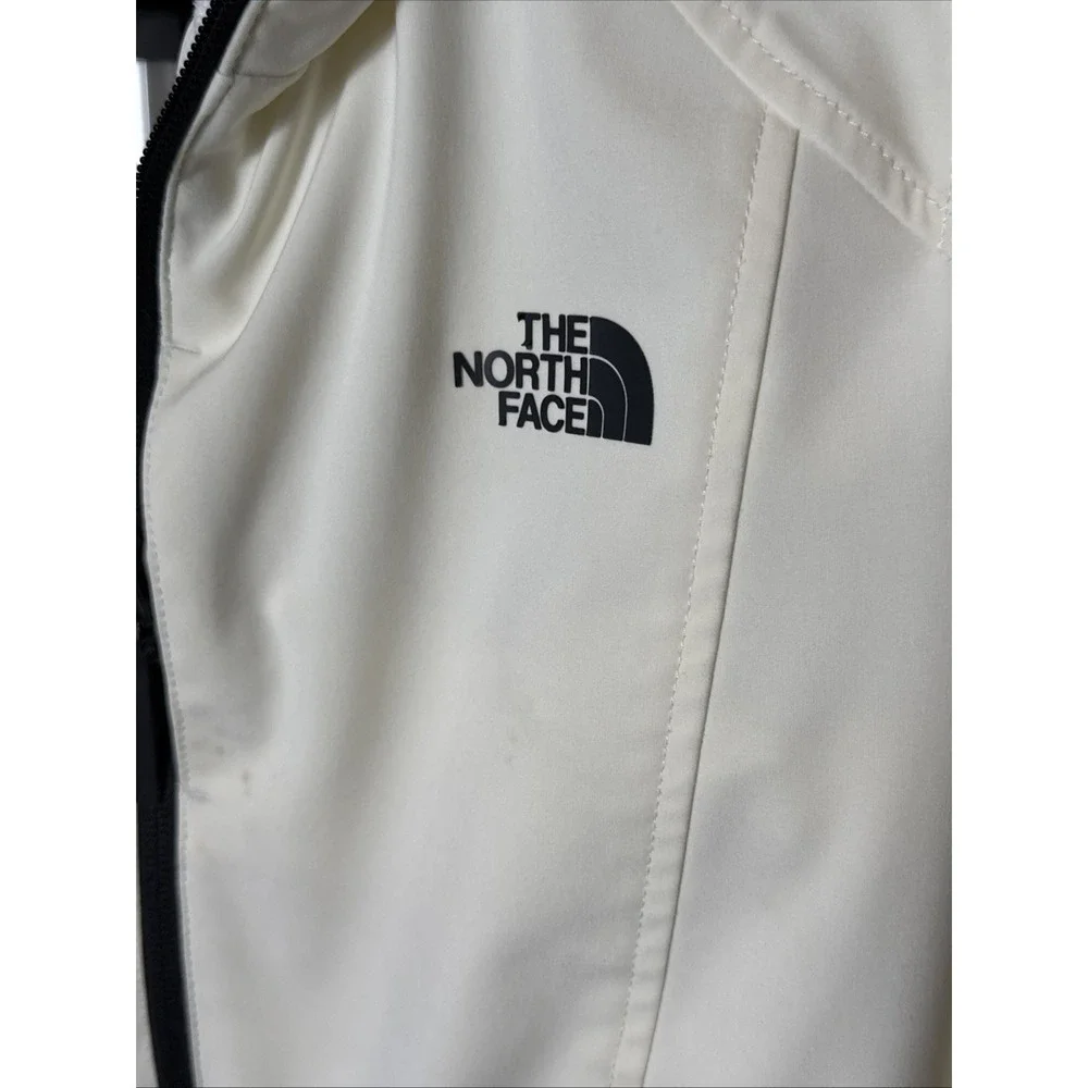 THE NORTH FACE Filled Ivory/Cream Jacket Primaloft Small Full Zip Windwall - Picture 3 of 11